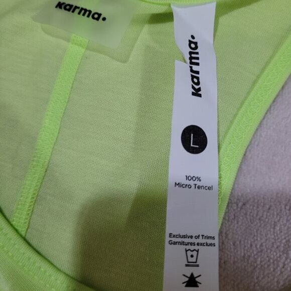 Karma Peggy Tank in Mojito Lime - Size Large - Picture 6 of 9